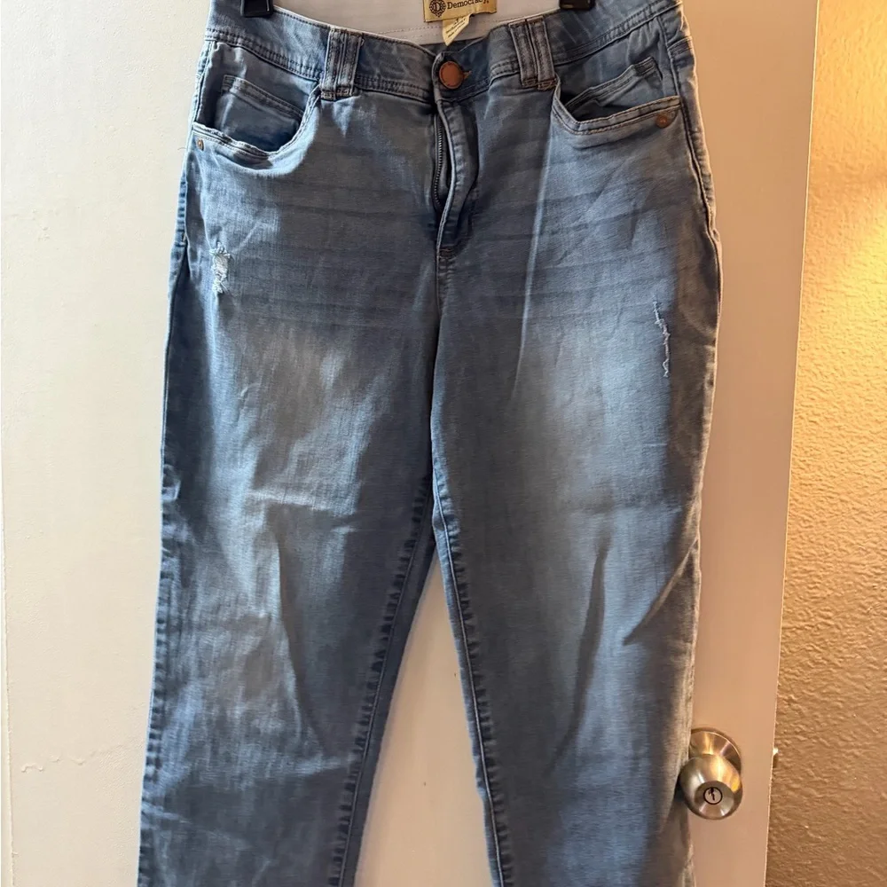 Democracy Light Blue Boyfriend Jeans - Picture 1 of 4